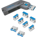 LogiLink verrou de scurit USB, 1 cl / 8 verrous