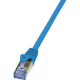 LogiLink Cble patch, Cat. 6A, S/FTP, 0,25 m, bleu