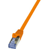 LogiLink Cble patch, Cat. 6A, S/FTP, 1,5 m, orange