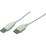 LogiLink rallonge USB 2.0, gris, 3,0 m