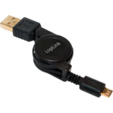 LogiLink Cble micro USB OTG, mle - femelle