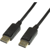LogiLink Cble de connexion DisplayPort, noir, 10,0 m