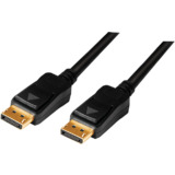 LogiLink Cble de connexion actif DisplayPort, noir, 15 m