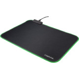 LogiLink tapis souris gaming avec éclairage RGB, noir