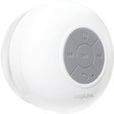 LogiLink enceinte Bluetooth, IPX4, avec ventouse, blanc