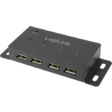 LogiLink hub USB 2.0, 4 ports, pour un montage mural