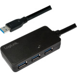 Logilink Cble de rallonge actif 3,0 avec USB Hub, 10 m