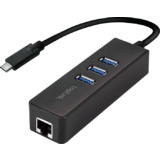 LogiLink adaptateur USB 3.0 vers Gigabit, hub USB 3 ports