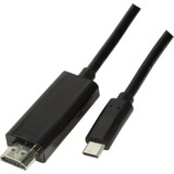 LogiLink Câble de connexion usb-c - HDMI, 1,8 m, noir
