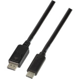 LogiLink Cble de connexion usb-c - DisplayPort, 1,8 m, noir