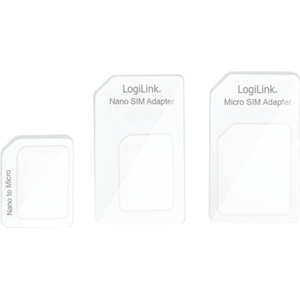 LogiLink Kit adaptateur de carte SIM nano/ micro / standard