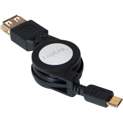 LogiLink Câble micro USB OTG, mâle - femelle