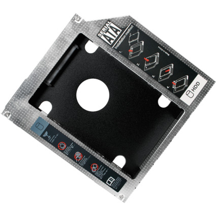 LogiLink Support pour disque dur SATA 2,5", (H)9,5 mm, noir