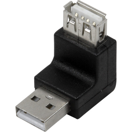LogiLink Adaptateur USB 2.0, USB-A mle- femelle, 270 degrs