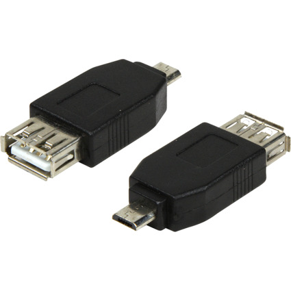 LogiLink Adaptateur USB 2.0, micro USB mle - USB femelle