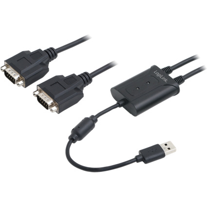 LogiLink Cble adaptateur USB 2.0 - 2 x RS232