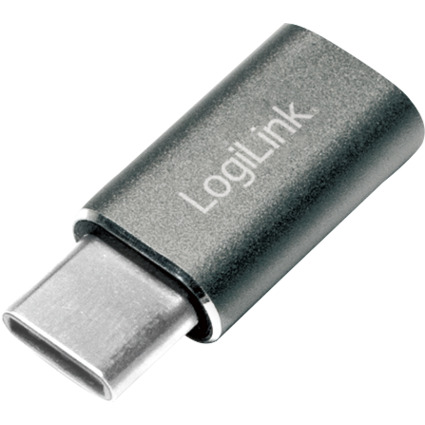 LogiLink Adaptateur USB, USB-C mle - micro USB femelle