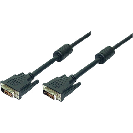 LogiLink Cble DVI-D 24+1, Dual Link, noir, 2,0 m