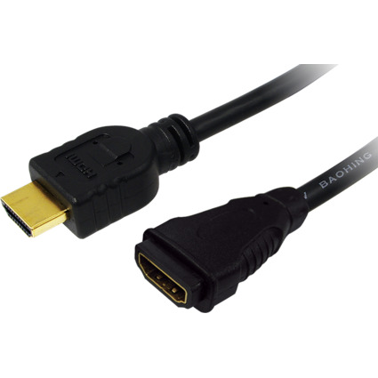 LogiLink Rallonge HDMI 1.4 High Speed, noir , 2 m