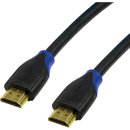LogiLink Cble HDMI High Speed, fiche mle HDMI - mle, 1 m