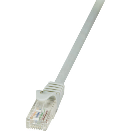 LogiLink Cble patch, Cat. 5e, U/UTP, 50,0 m, gris, gaine en