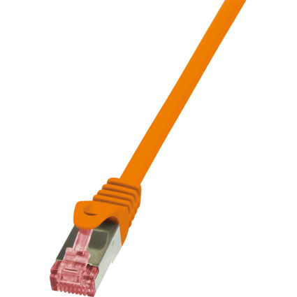 LogiLink Câble patch, Cat. 6, S/FTP, 2,0 m, orange