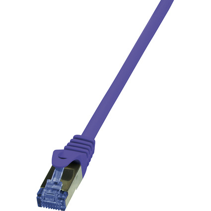 LogiLink Cble patch, Cat. 6A, S/FTP, 0,25 m, violet
