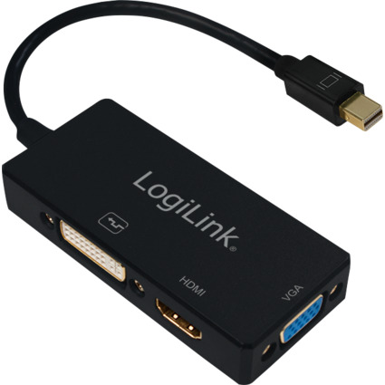LogiLink Mini DisplayPort 4K vers adaptateur DVI/HDMI/VGA