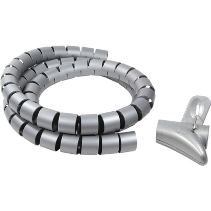 LogiLink Attache-cbles, 1,5 m, diamtre: 25 mm, gris