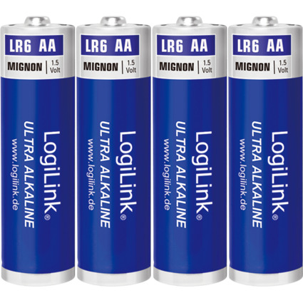 LogiLink Pile alcaline "Ultra Power", Mignon (AA/LR6)