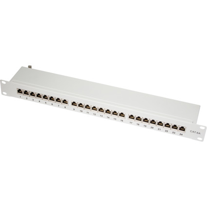 LogiLink Panneau de brassage 19" Cat.6A, 24 ports, 1 U