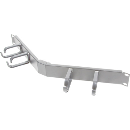 LogiLink Panneau guide-cbles 19", 1 U, courb, gris clair