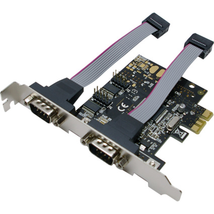 LogiLink Carte PCI Express srielle RS-232, 2 ports
