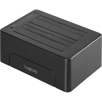 LogiLink Docking Station USB 3.1 disque dur, 2x 2,5"/3,5"