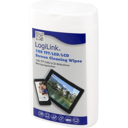 LogiLink Lingettes de nettoyage pour crans TFT/LCD/LED,