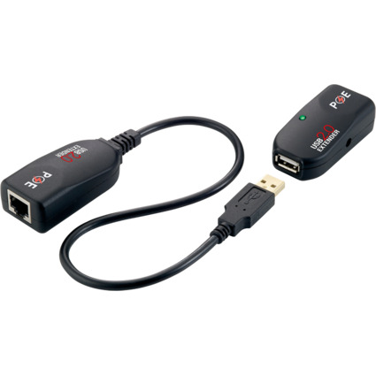 LogiLink Kit extenseur USB 2.0, adapt pour PoE, noir