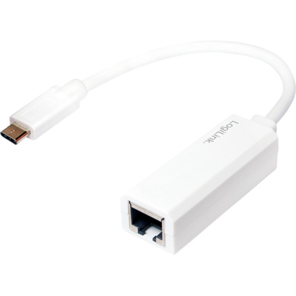 LogiLink Adaptateur USB 3.1 Ethernet Gigabit, blanc