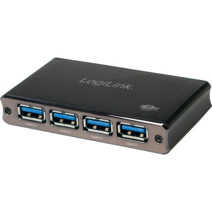 LogiLink Hub USB 3.0 avec bloc d'alimentation, 4 ports,