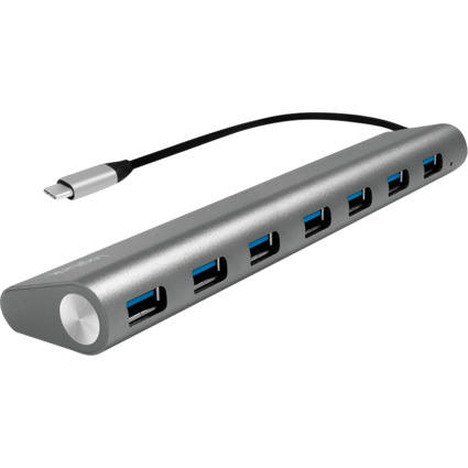 LogiLink Hub USB 3.0 avec fiche USB-C 3.1, 7 ports, gris
