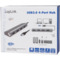 LogiLink Hub USB 3.0, 4 ports, botier en aluminium, gris