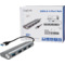 LogiLink Hub USB 3.0, 4 ports, botier en aluminium, gris