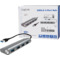 LogiLink Hub USB 3.0, 4 ports, boîtier en aluminium, gris