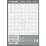 CANSON papier calque pour dessin technique, A3, 90/95 g/m2