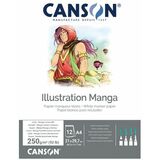 CANSON bloc de dessin Illustration Manga, A3, 250 g/m2