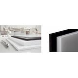 transotype carton plume foam Boards, 700 x 1.000 mm,noir,5mm
