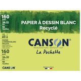 CANSON papier  dessin recycl, 240 x 320mm, 160 g/m2, blanc