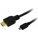 LogiLink Câble HDMI, a mâle - micro D mâle, 1,5 m