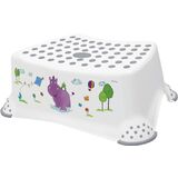 keeeper marchepied "tomek hippo", avec impression, blanc