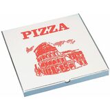 STARPAK carton de pizza, carr, 300 x 300 x 30 mm