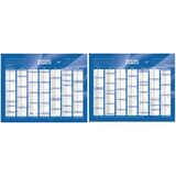 QUO vadis Calendrier de banque bleu, 135 x 180 mm, 2025